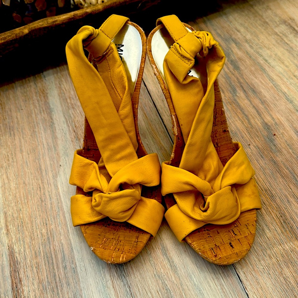 Michael Kors cork bottom heels